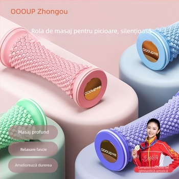Rulou de masaj pentru talpă cu minge pentru fascia plantară, antrenament al arcadei și yoga acasă