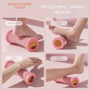 Rulou de masaj pentru talpă cu minge pentru fascia plantară, antrenament al arcadei și yoga acasă