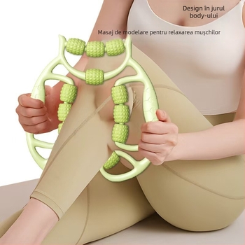 Rola cu spumă, 12 rotoare, masaj muscular și yoga – Material TPE