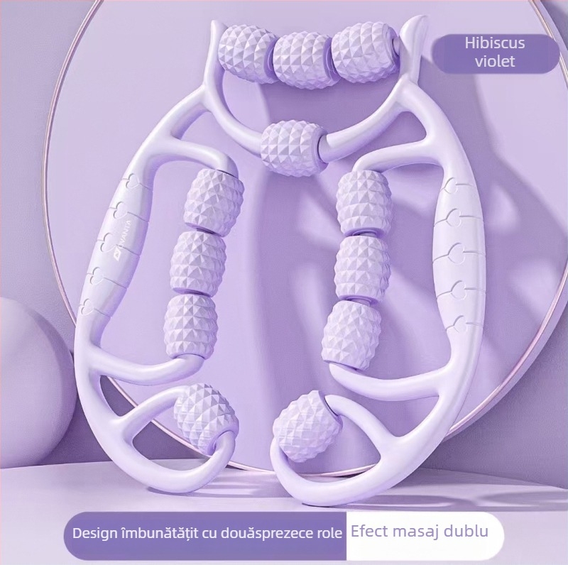 Rola cu spumă, 12 rotoare, masaj muscular și yoga – Material TPE