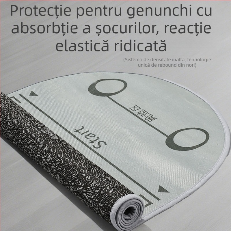 Covoraș pentru roata abdominală – utilizare în interior, absorbție de șocuri, silențios, anti-derapare, design mărit și lat, material burete