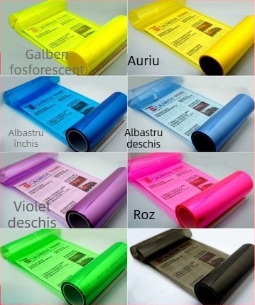 Film pentru faruri auto | Transparent, cu efect de schimbare a culorii, aspect cameleon | Material: Altul; Montaj: Tip lipire; Model: Așa cum apare în imagine