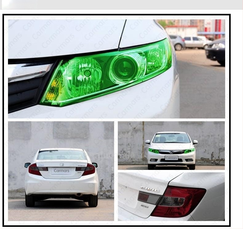 Film pentru faruri auto | Transparent, cu efect de schimbare a culorii, aspect cameleon | Material: Altul; Montaj: Tip lipire; Model: Așa cum apare în imagine