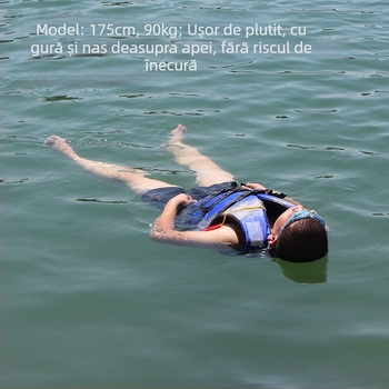 Bump Vestă de Salvare pentru Adulți pentru Înot și Pescuit, Material Oxford, Umplutură din Bumbac Perlat, cu Fluier