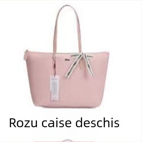 Geantă tip bucket din pânză, fermoar, căptușeală PU, buzunare interioare pentru telefon, card de identitate și laptop
