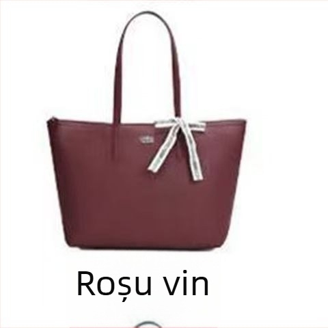 Geantă tip bucket din pânză, fermoar, căptușeală PU, buzunare interioare pentru telefon, card de identitate și laptop