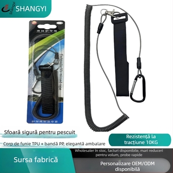 Sfoară de protecție pentru undiță, marcă Shangyi, origine China, materiale: aliaj de aluminiu, PU, aliaj de zinc