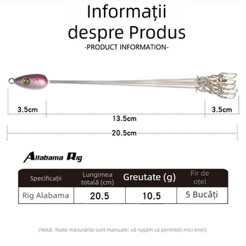 Jetfish Power set de cinci momeli artificiale pentru pescuit — momeli false/biomimice, origine Weihai