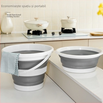 Set pliabil de găleată și chiuvetă pentru camping în aer liber — PP+TPR, 0,4 kg, lansare 2024, fără import