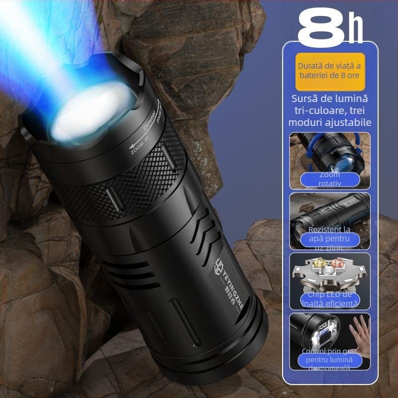 Lampă Camper pentru pescuit de noapte – reîncărcabilă, încărcător inclus