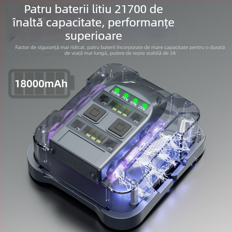 Lampă frontală cu LED, baterie reîncărcabilă 20000 mAh, sursă LED, rază 100–200 m, putere 200
