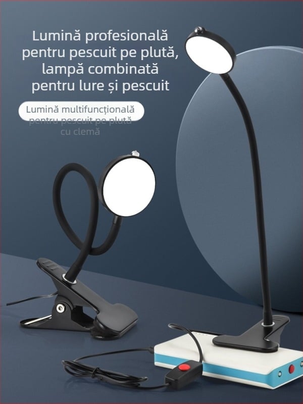 Lumină pentru pescuit pe plută, cu două capete, reîncărcabilă, din plastic, 50 g, lampă de pescuit de noapte