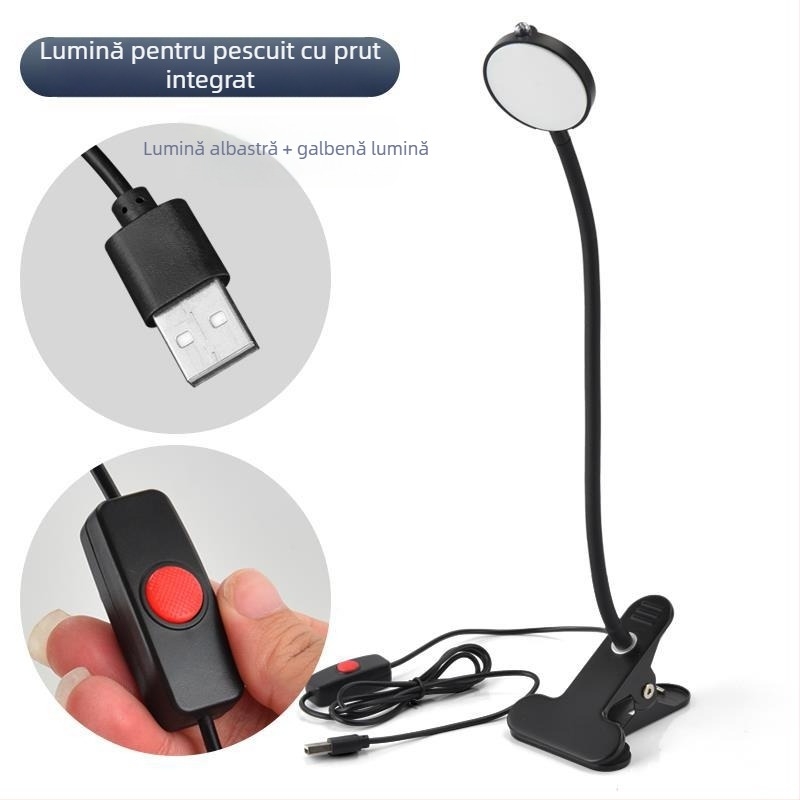 Lumină pentru pescuit pe plută, cu două capete, reîncărcabilă, din plastic, 50 g, lampă de pescuit de noapte