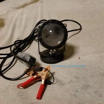 Lampa de pescuit nocturn cu laser – Putere înaltă, Alimentare cu baterie, Sursă de lumină cu laser