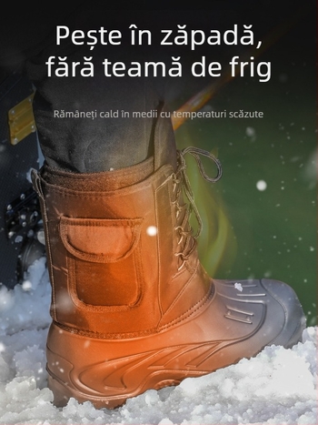 Pantofi pescuit EVA, antiderapant, impermeabili, pentru pescuit pe gheață, ghete de zăpadă (Material: EVA; Antiderapant; Impermeabil; Pentru pescuit pe gheață; Ghete de zăpadă)