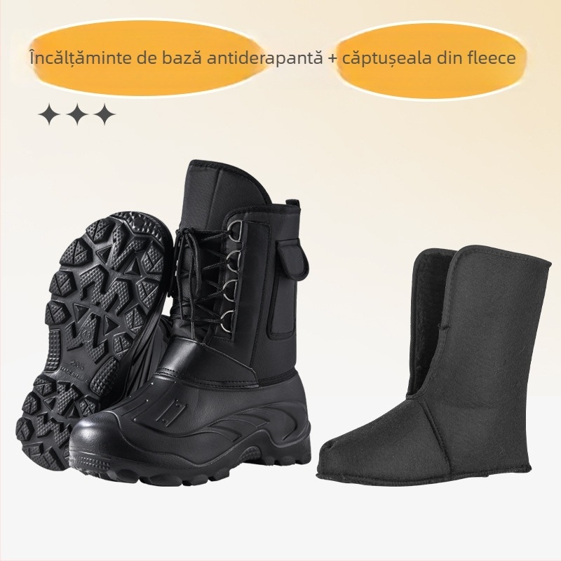 Pantofi pescuit EVA, antiderapant, impermeabili, pentru pescuit pe gheață, ghete de zăpadă (Material: EVA; Antiderapant; Impermeabil; Pentru pescuit pe gheață; Ghete de zăpadă)