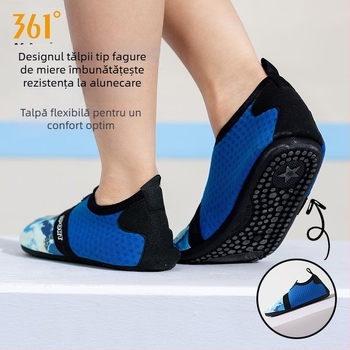 361° Pantofi de plajă pentru copii, talpă antiderapantă, încălțăminte de apă pentru copii, pantofi pentru drumeții pe râu, uscare rapidă pentru plajă și înot