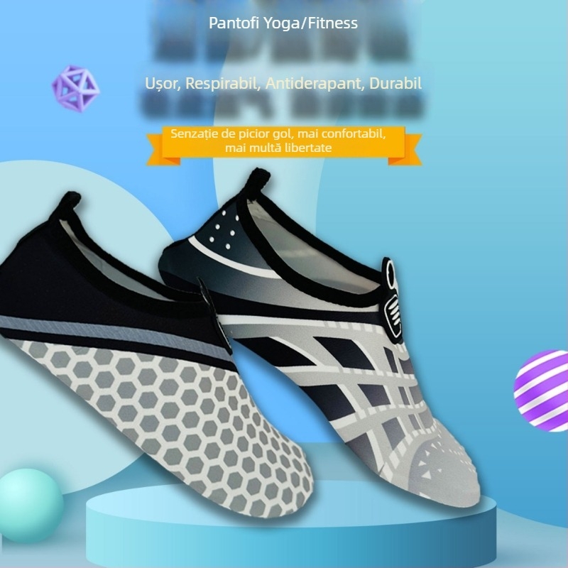 Pantofi de apă unisex pentru drumeții pe râu, anti-alunecare, amfibii, uscare rapidă, respirabili, pentru plajă și scăldat