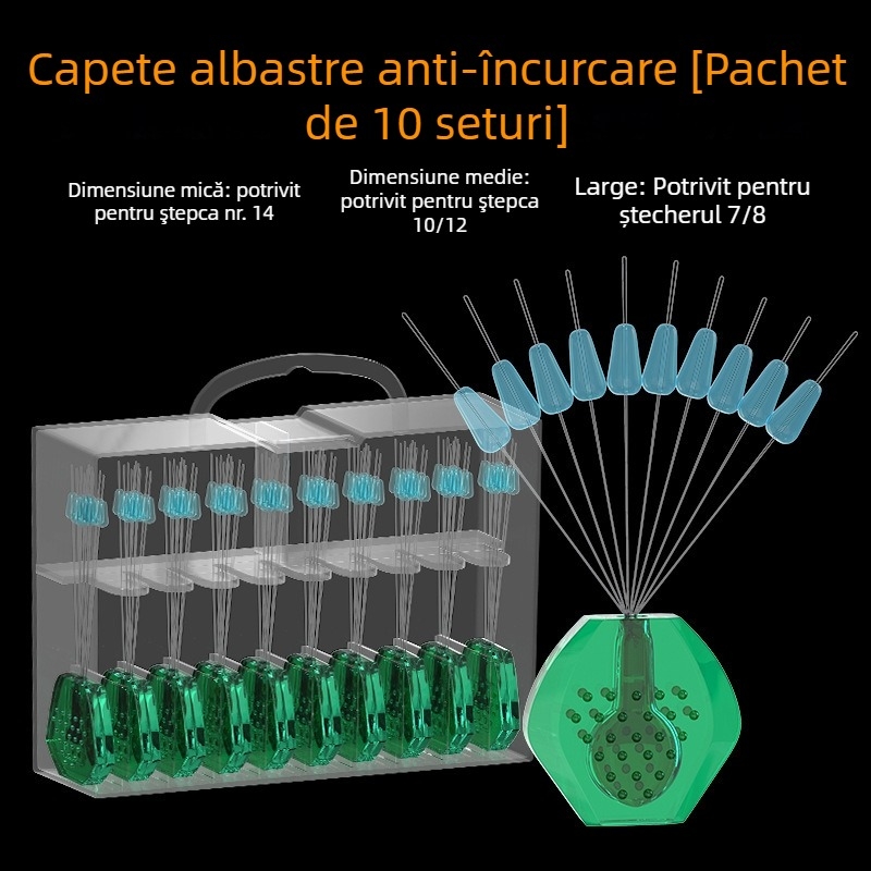 Set de accesorii pescuit din silicon cu anti-încâlcire, inel în formă de opt, boabe spațiale și mărgele pentru linia principală - Material: silicon; Design anti-încâlcire; Include: inel în formă de opt, boabe spațiale, mărgele liniei principale