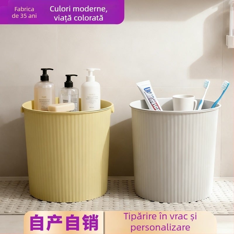 Găleată de depozitare din plastic cu capac – găleată portabilă pentru uz casnic, baie și pescuit