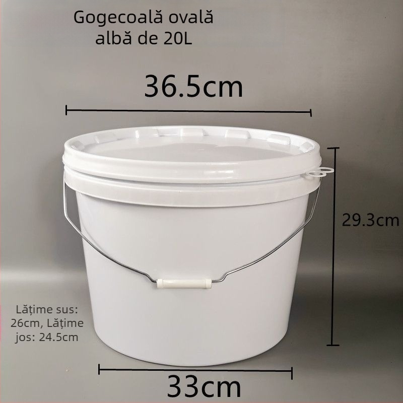 Găleată ovală din plastic, durabilă, pentru alimentație și pescuit • Material: Plastic • Brand: Altul • Greutate brută: Altul