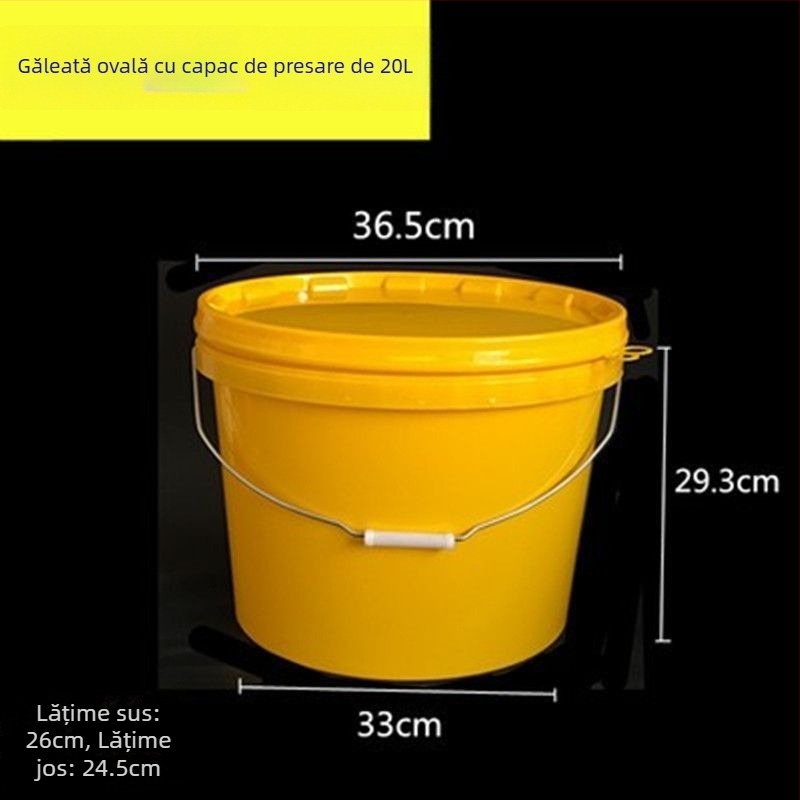 Găleată ovală din plastic, durabilă, pentru alimentație și pescuit • Material: Plastic • Brand: Altul • Greutate brută: Altul