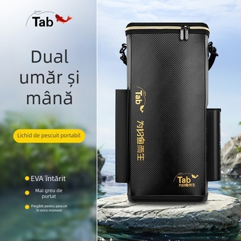 Găleată de pescuit pentru pești vii, găleată multifuncțională cu încărcător de undiță, geantă de echipament pe umăr, găleată portabilă pentru pești vii, capacitate sub 9, material: Altul, categorie: cutie de pescuit