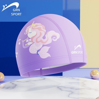 Noble Bird Șapcă de Înot pentru Copii din Nylon cu Imprimeu Desen Animat