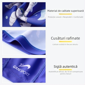 Noble Bird Șapcă de Înot pentru Copii din Nylon cu Imprimeu Desen Animat