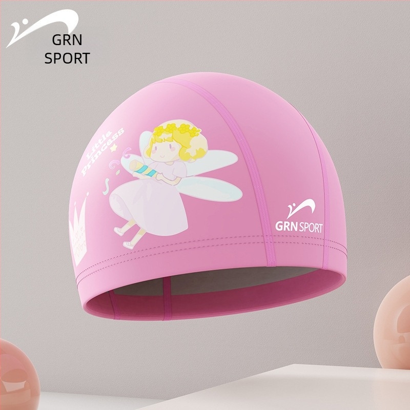 Noble Bird Șapcă de Înot pentru Copii din Nylon cu Imprimeu Desen Animat