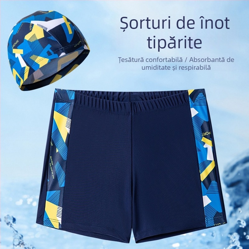 Autonomy Trunchiuri de baie pentru copii, imprimeu Cartoon, material poliester, stil Briefs, pentru 4–12 ani