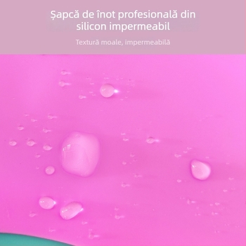 HAIZID Căciulă de înot din silicon – pentru adulți, cu imprimeu, pentru înot și activități acvatice