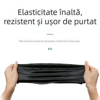 Ride Ship Cască de înot din silicon pentru adulți, potrivită pentru înot și trecere prin apă