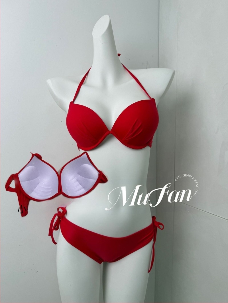 Top de bikini cu suport din oțel și pernă pentru sân; nylon 82%, căptușeală poliester cu spandex 60%; uscare rapidă, elasticitate ridicată, fără bretele, pentru femei adulte, înot