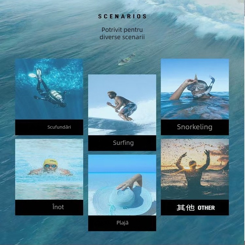 Bonetă de înot, unisex pentru adulți, model solid, pentru înot și plimbări în apă