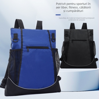 Rucsac sport Feng Du Ren — Oxford material, rezistent la abraziune și extensibil; pentru baschet, fotbal, drumeții și ciclism; căptușeală poliester.