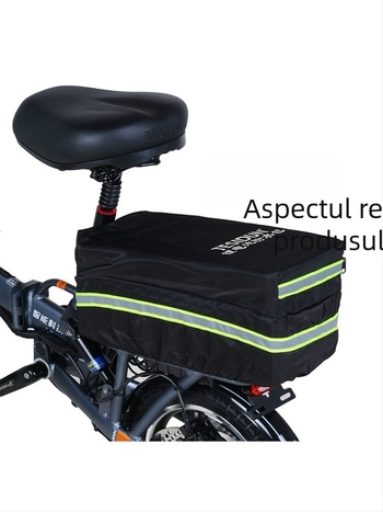 TESIDUN geantă pentru bicicletă pentru depozitare spate, poliester, husă de protecție baterie litiu, model mic, capacitate 8, cu căptușeală