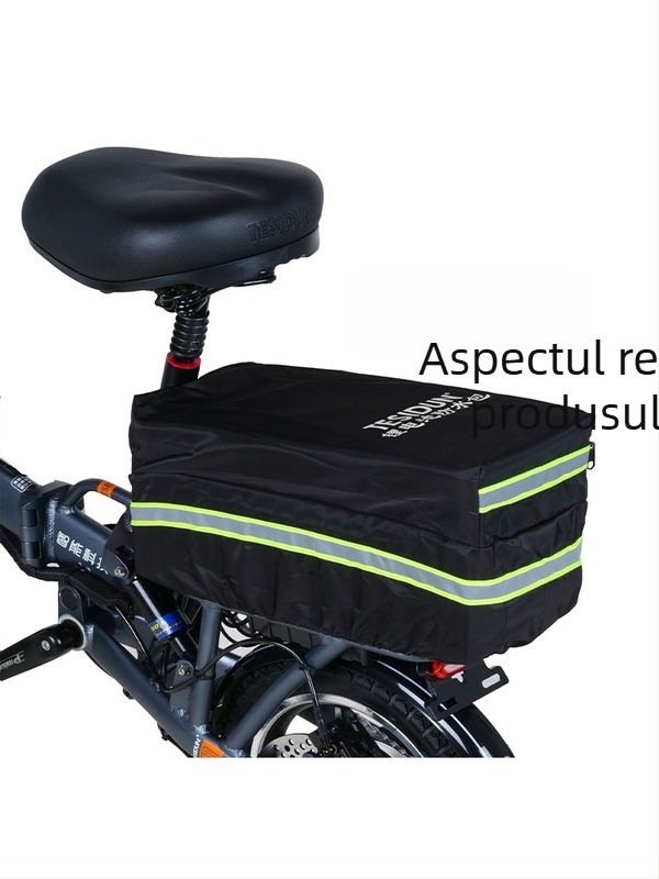TESIDUN geantă pentru bicicletă pentru depozitare spate, poliester, husă de protecție baterie litiu, model mic, capacitate 8, cu căptușeală
