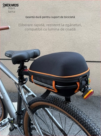 Geantă pentru portbagajul din spate al bicicletei, cu corp rigid și închidere rapidă; Model 008 Shelf Bag, Material: textil, Capacitate sub 20L, Brand nanfeng