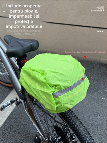 Geantă pentru portbagajul din spate al bicicletei, cu corp rigid și închidere rapidă; Model 008 Shelf Bag, Material: textil, Capacitate sub 20L, Brand nanfeng