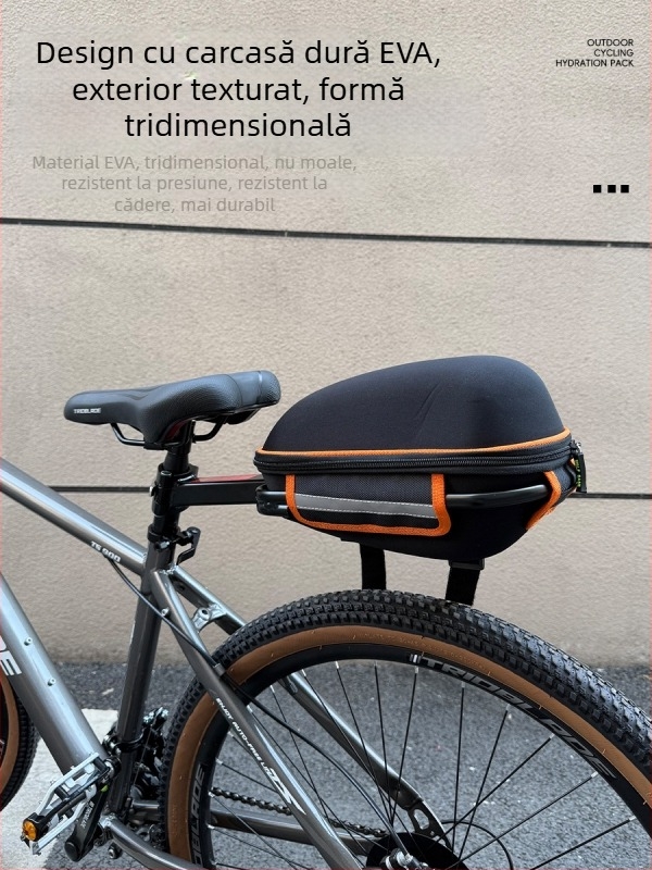 Geantă pentru portbagajul din spate al bicicletei, cu corp rigid și închidere rapidă; Model 008 Shelf Bag, Material: textil, Capacitate sub 20L, Brand nanfeng