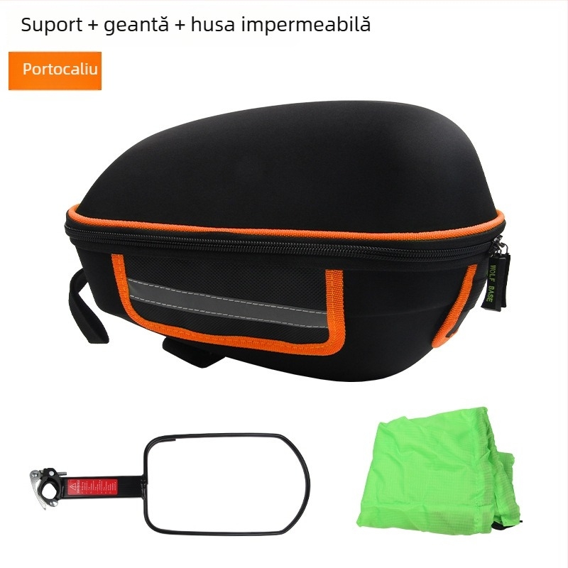 Geantă pentru portbagajul din spate al bicicletei, cu corp rigid și închidere rapidă; Model 008 Shelf Bag, Material: textil, Capacitate sub 20L, Brand nanfeng
