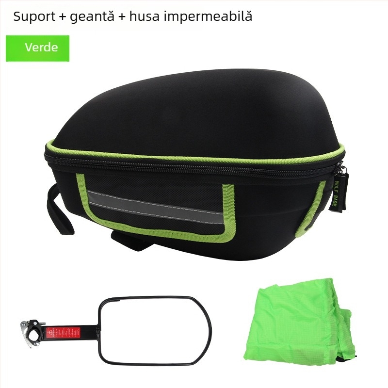 Geantă pentru portbagajul din spate al bicicletei, cu corp rigid și închidere rapidă; Model 008 Shelf Bag, Material: textil, Capacitate sub 20L, Brand nanfeng