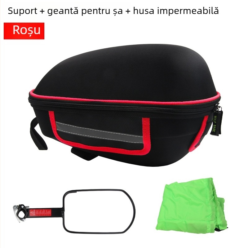 Geantă pentru portbagajul din spate al bicicletei, cu corp rigid și închidere rapidă; Model 008 Shelf Bag, Material: textil, Capacitate sub 20L, Brand nanfeng