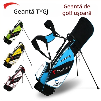 Geantă de golf ușoară cu suport, capacitate pentru bețe și mingi, portabilă