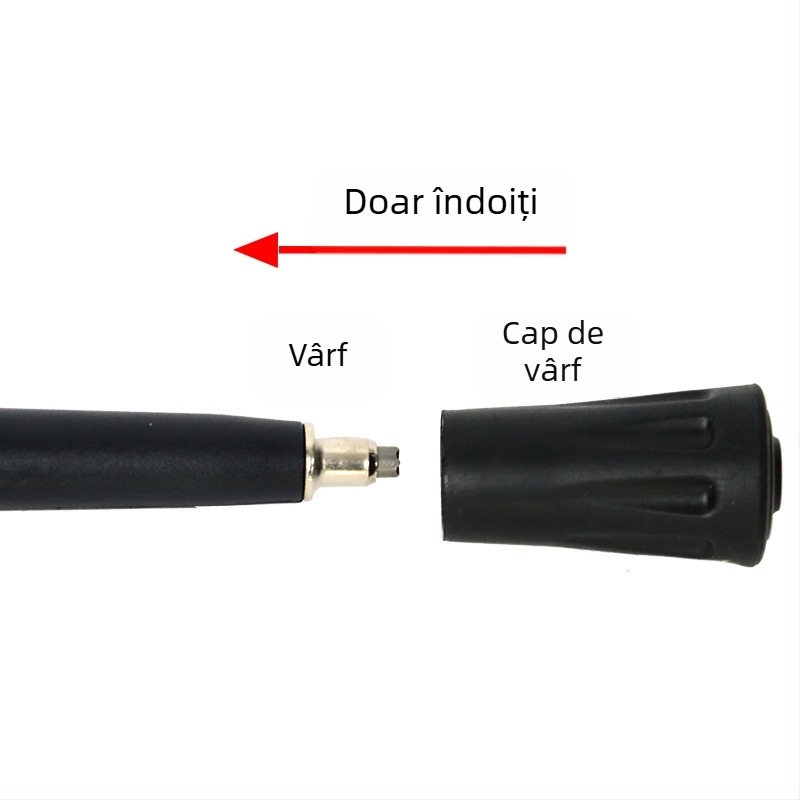 Băț de drumeție telescopic pentru drumeții montane – aliaj de aluminiu, design telescopic, potrivit pentru adulți