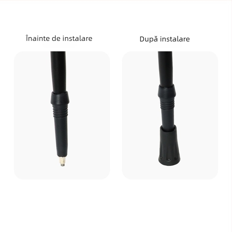 Băț de drumeție telescopic pentru drumeții montane – aliaj de aluminiu, design telescopic, potrivit pentru adulți