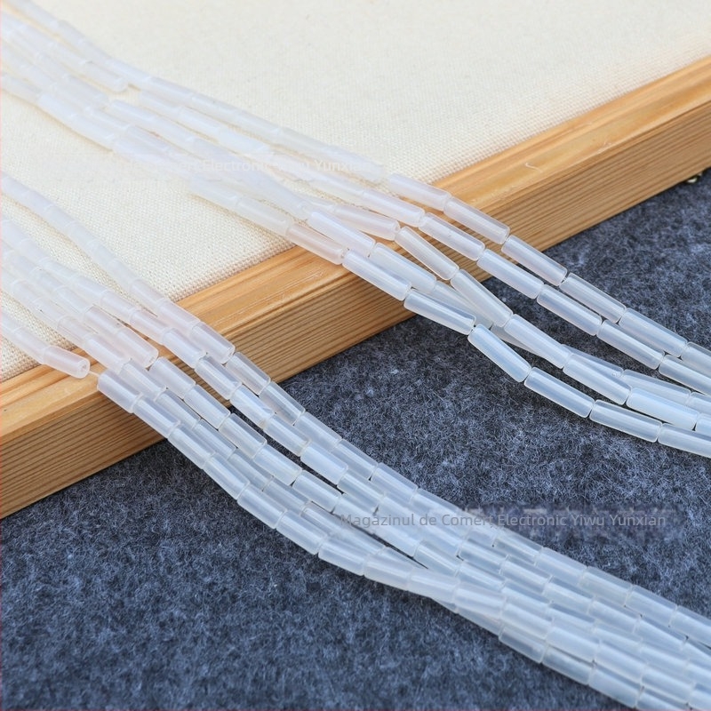 Mărgele libere – piatră naturală, lustruite, cilindrice tubulare, Primăvara 2025