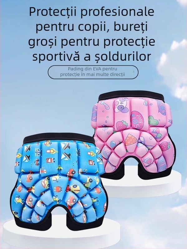 Protecții de șold EVA Ice Amber pentru copii – patinaj cu role, Specificația A