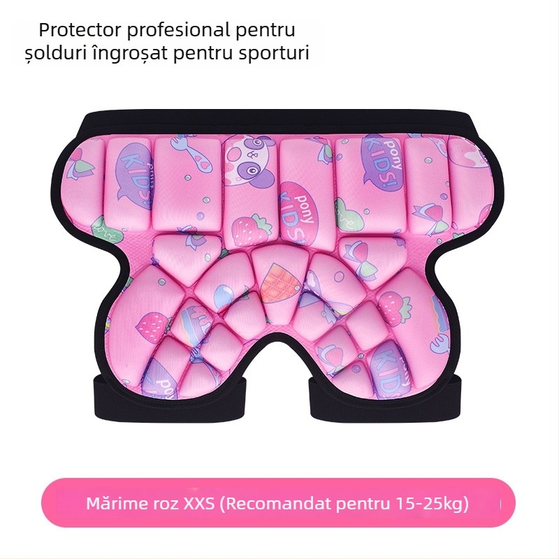 Protecții de șold EVA Ice Amber pentru copii – patinaj cu role, Specificația A